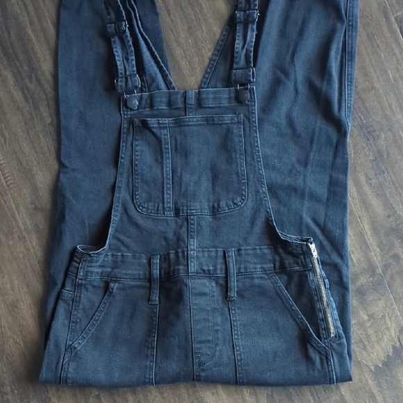 Madewell Black Jeans Overalls Size M - Picture 3 of 12